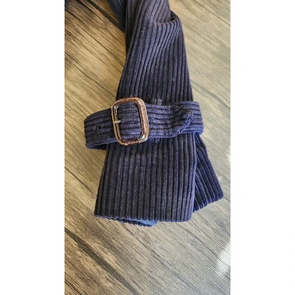 Gap Corduroy Trench Coat Small Deep Purple Vintage Y2K Academia Indie Classic - Picture 8 of 9